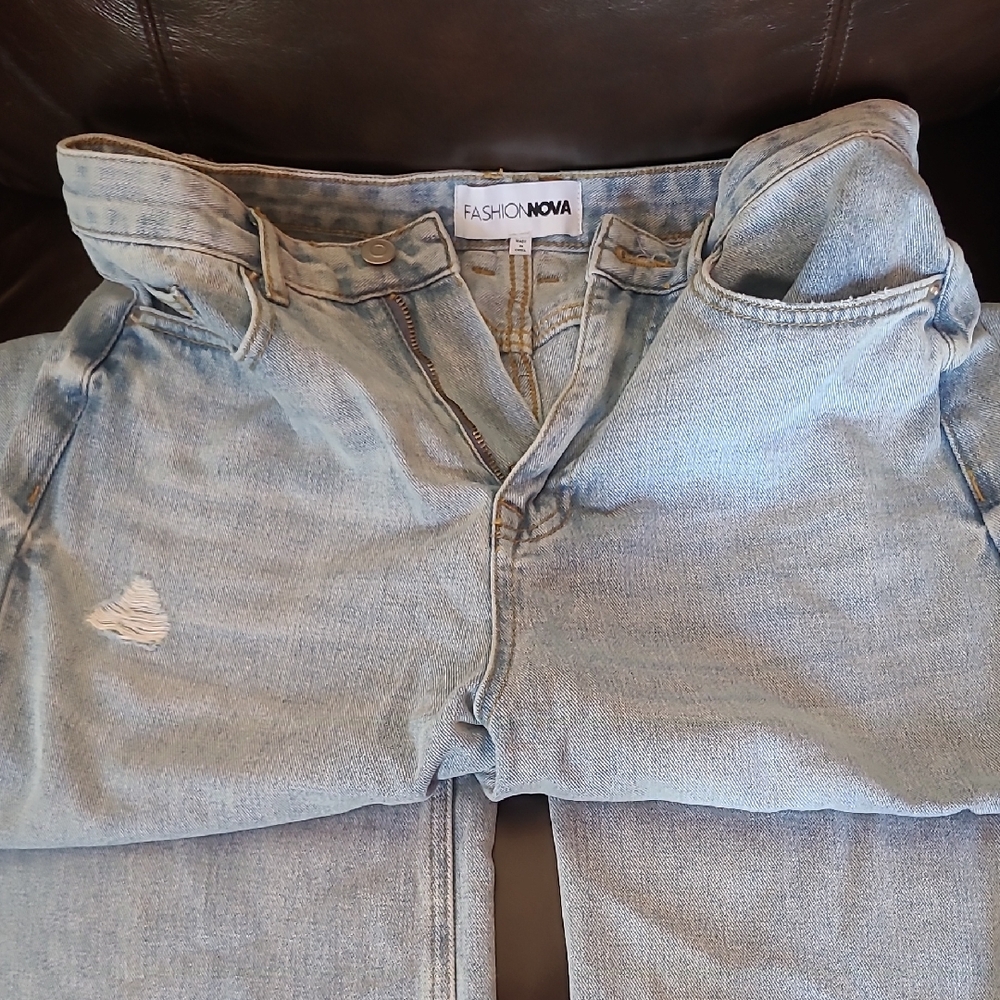 Fashion Nova Women's Light Blue Skinny Jeans
